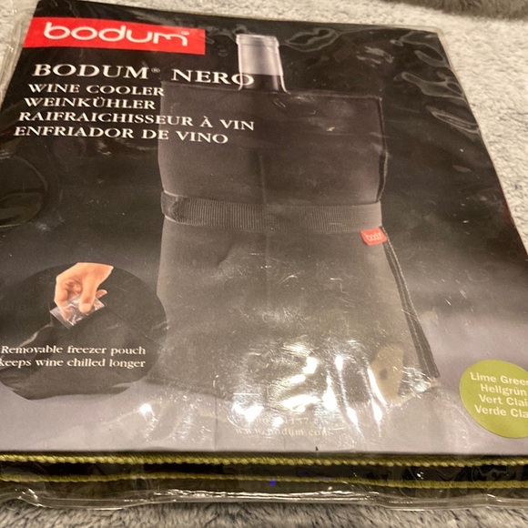 🌟HOST PICK🌟NWOT⭐️BODUM💫 Lime Green Wine Cooler - Picture 2 of 5